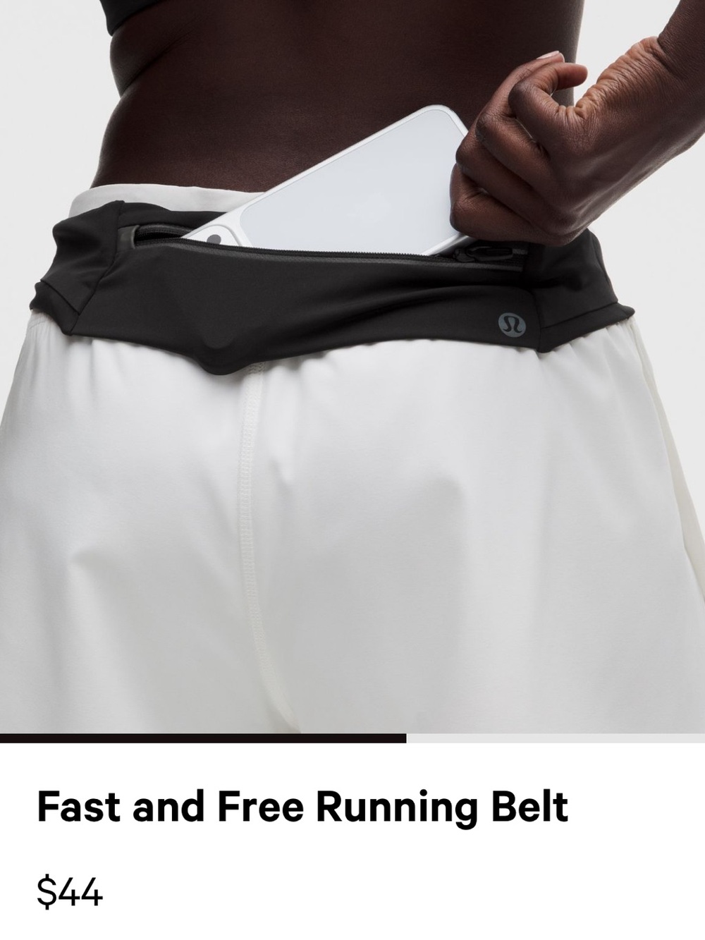 Lululemon Athletica Fast and Free Running Belt - Black S/M